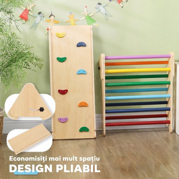 AIYAPLAY Joc de Cățărare pentru Copii 18-48 Luni, Multicolor | Aosom Romania