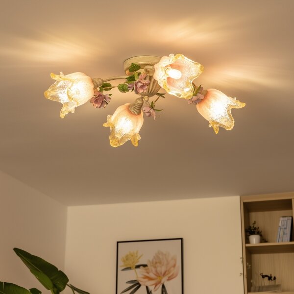 Lustră aplicată FIORINTINO 4xE14/40W/230V