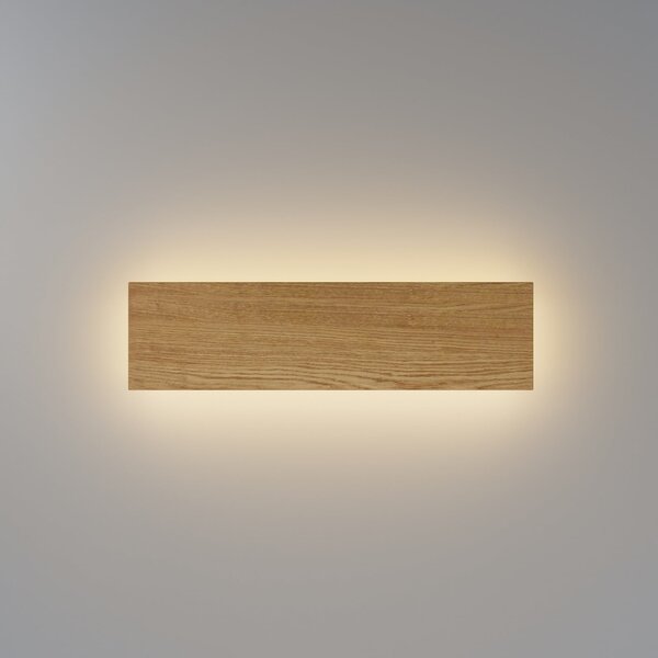 Maytoni Aplică de perete LED BASIC TEXTURE, lemn, lățime 30 cm, CCT, Lemn, Camera de zi / sufragerie, Lemn, Modern