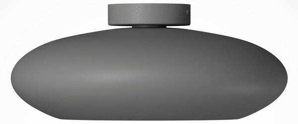 Maytoni Plafonieră LED Aros, gri închis, Ø 40 cm, metal, 3.000 K, Gri, Camera de zi / sufragerie, Aluminiu