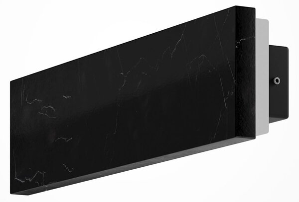 Maytoni Aplică de perete LED BASIC TEXTURE, negru, lățime 30 cm, marmură, CCT, Negru, Camera de zi / sufragerie, Marmură, Modern
