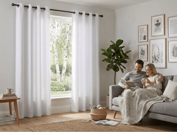 Draperie alba OXFORD 140x270 cm Agatat: Rejansa