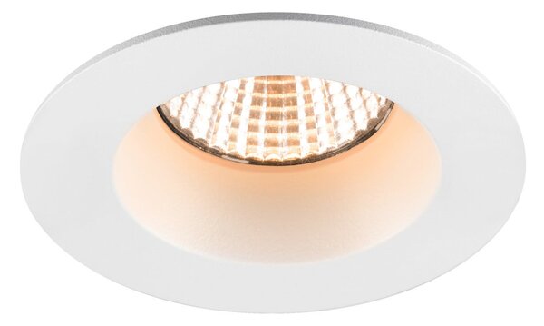 SLV Spot LED încastrat New Tria, rotund, alb, IP65, 2.700 K, 38°, reglabil, Alb, Baie, Aluminiu, Corpuri de iluminat încastrate rotunde