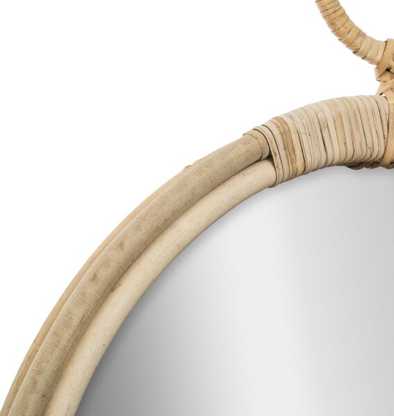 Oglinda rotunda din ratan RATTAN