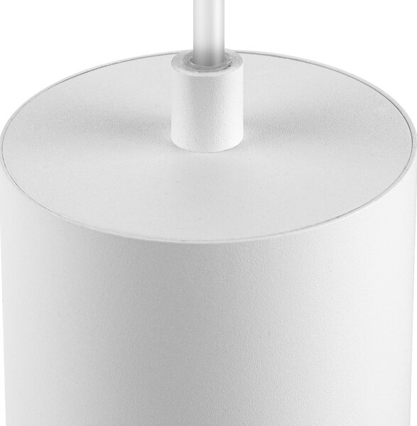 SLV Lampă suspendată Asto Tube GU10 cu șină monofazată, albă, reglabil, Alb, Camera de zi / sufragerie, Aluminiu, Modern