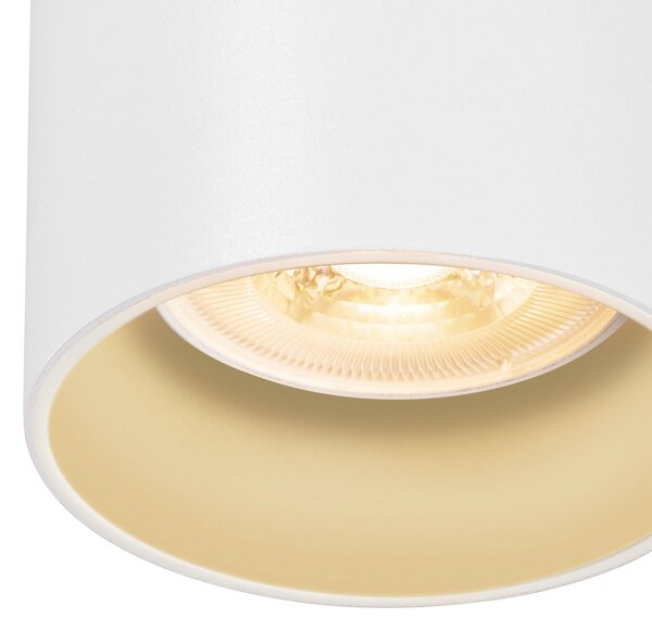 SLV Lampă suspendată Asto Tube GU10 cu șină monofazată, albă, reglabil, Alb, Camera de zi / sufragerie, Aluminiu, Modern