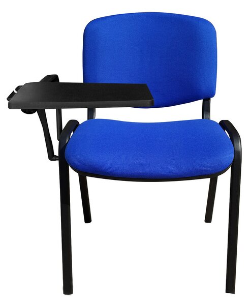 Scaun vizitator GOA BLACK cu masuta, Safir stofa cagliari