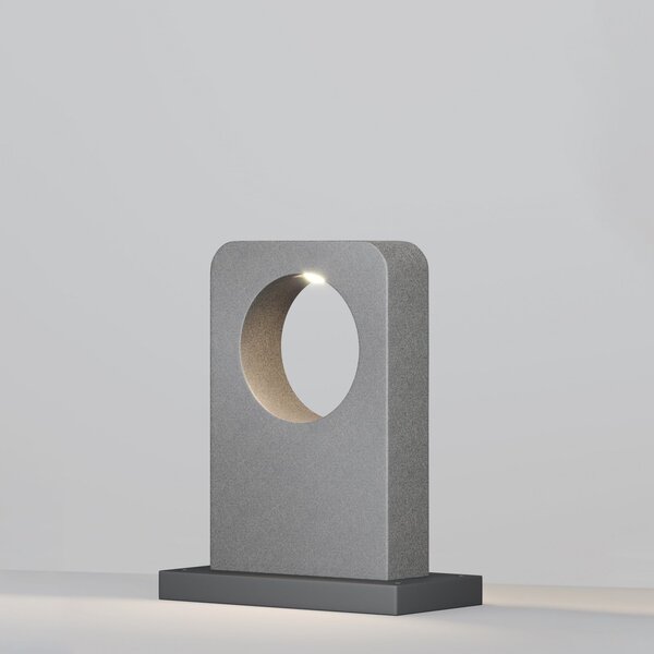 Maytoni Bornă luminoasă LED BETONE, înălțime 49 cm, gri, aspect de ciment, IP65, Gri, Beton, Modern