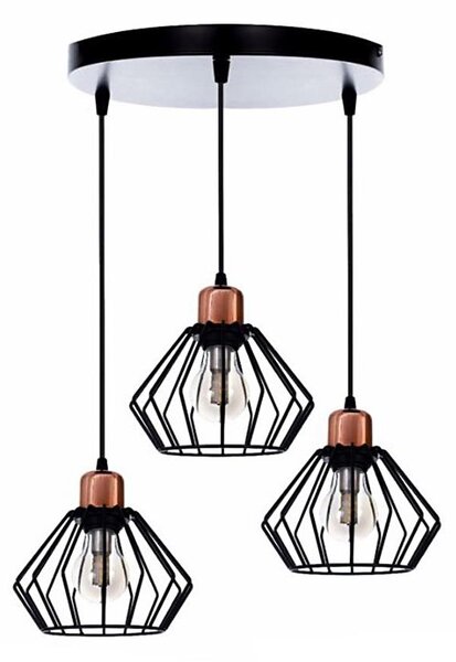 Lustră pe cablu PORTO 3xE27/40W/230V