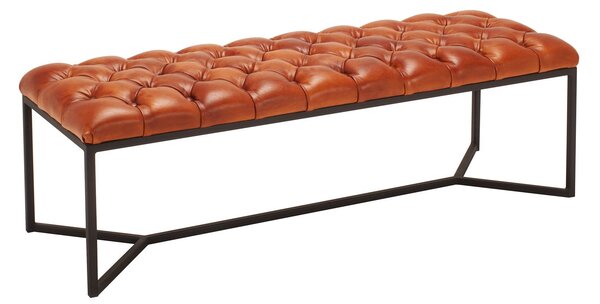 Nomad Mesh Space X bancă din piele 180 cm Coniac / 90 cm