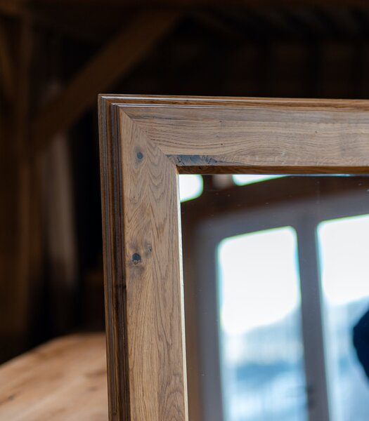 Grand Oak Mirror – Oglindă Masivă din Stejar - 150x75 cm