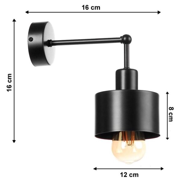 Aplică perete BODO 1xE27/60W/230V