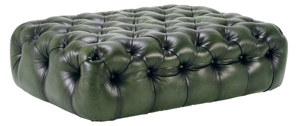 Taburet Austen din piele SaddleBrown