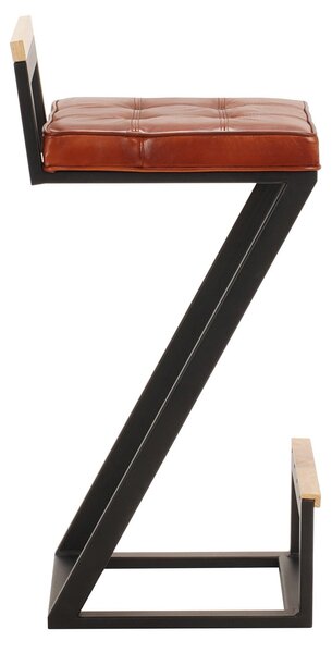 Scaun bar din piele Zack DarkBrown