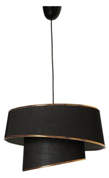Lustră pe cablu BARETTE 1xE27/60W/230V neagră/cupru