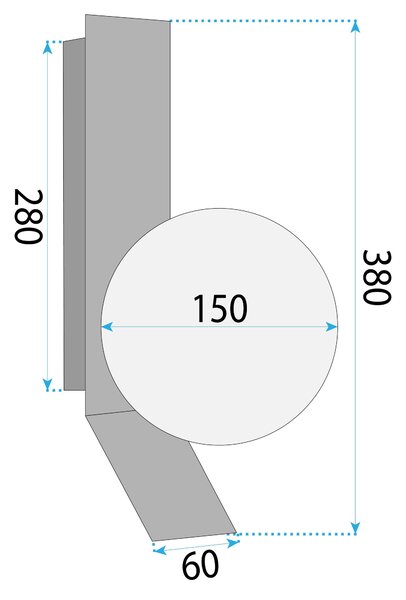 APP1758-1W Aplică de perete aurie/albă periată