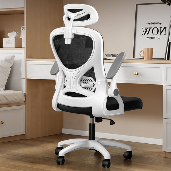 Scaun de birou 2HOME, Elite, Negru-Alb