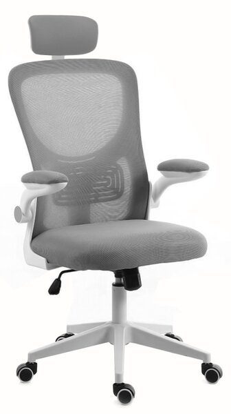 Scaun de birou 2HOME, Rely, Gri-alb