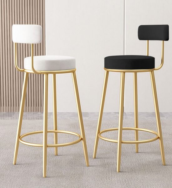 Scaun de bar 2HOME, living, bucatarie, comercial Mirra, Negru