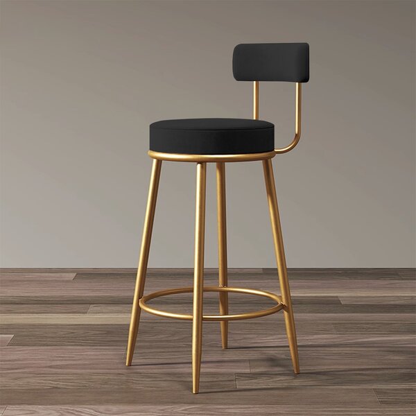 Scaun de bar 2HOME, living, bucatarie, comercial Mirra, Negru