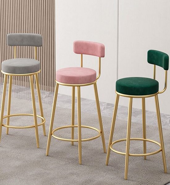 Scaun de bar 2HOME, living, bucatarie, comercial Mirra, Roz