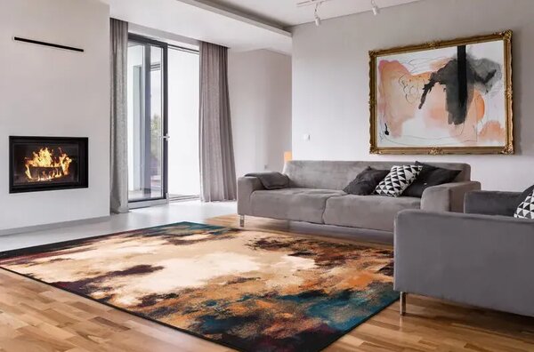 Covor lana Vivio Dark Red Selectează mărime: 133 X 180