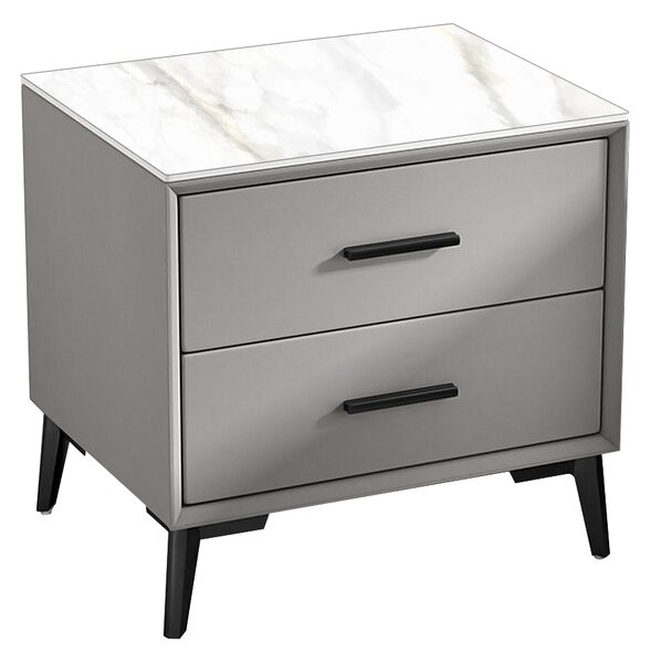 Noptiera 2HOME, Marble, Gri deschis