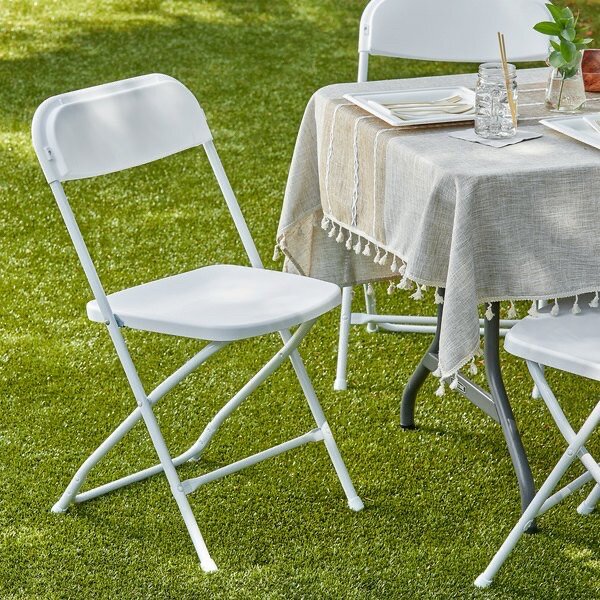 Scaun pliabil 2HOME Garden, Alb