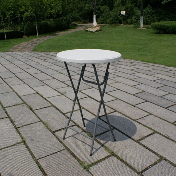 Masa pliabila 2HOME Garden, rotunda, Alb, 80*110cm