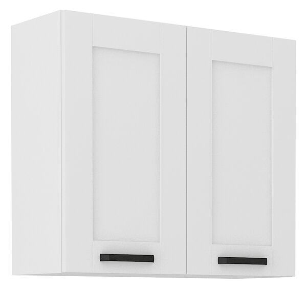 KONDELA Dulap superior, alb, LULA 80 G-72 2 F
