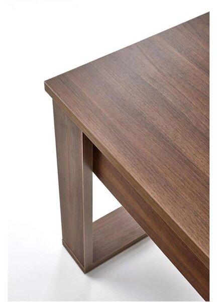 Masuta NEA KWADRAT, nuc inchis, PAL furniruit, 60x60x52 cm