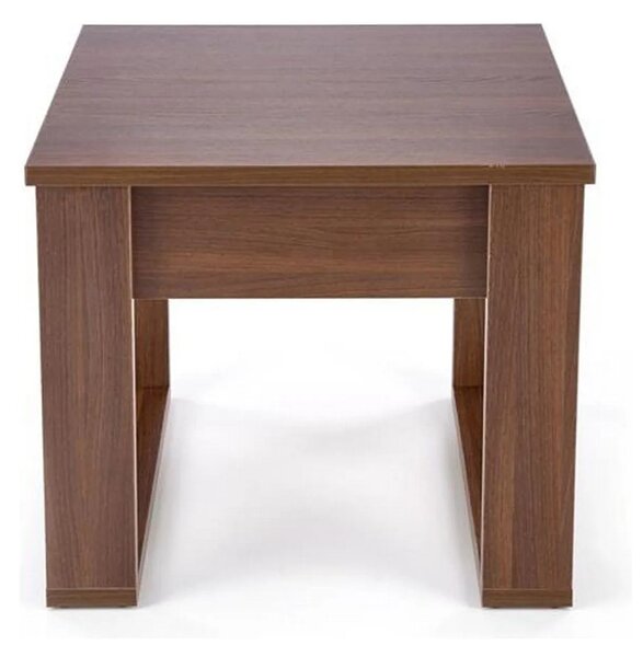 Masuta NEA KWADRAT, nuc inchis, PAL furniruit, 60x60x52 cm
