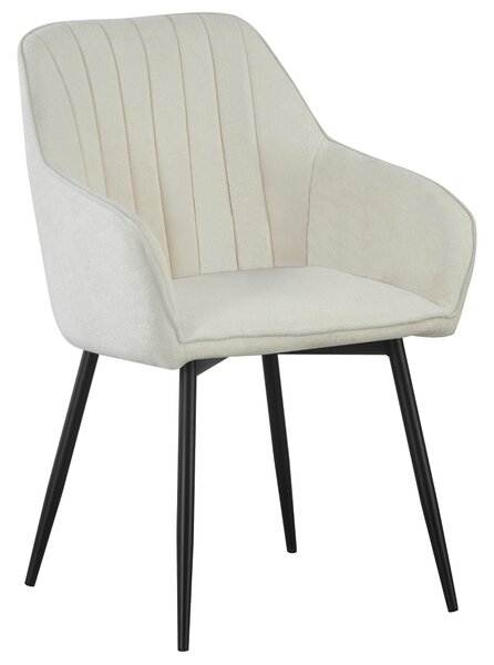KONDELA Fotoliu de design, crem/negru, VAJRO