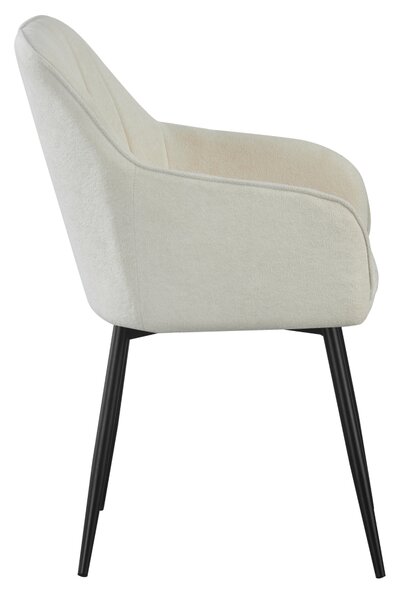 KONDELA Fotoliu de design, crem/negru, VAJRO