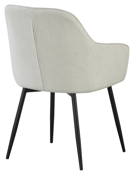 KONDELA Fotoliu de design, crem/negru, VAJRO