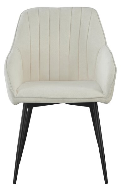 KONDELA Fotoliu de design, crem/negru, VAJRO