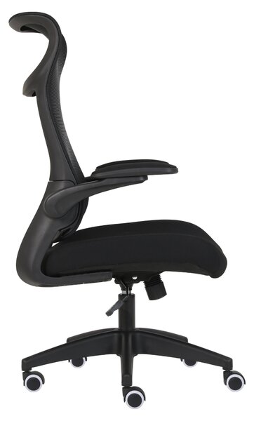 KONDELA Scaun de birou, negru, SETON