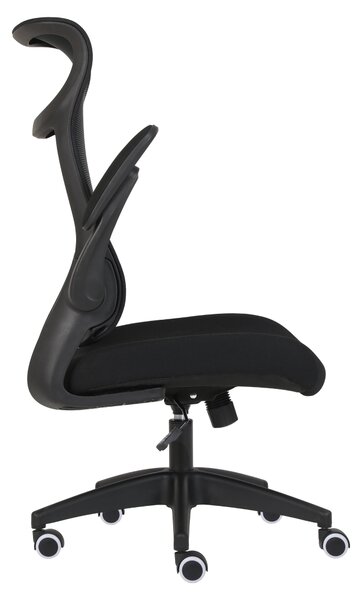 KONDELA Scaun de birou, negru, SETON