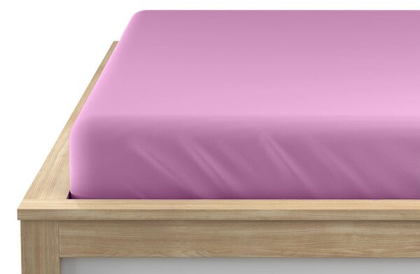 Cearsaf Jersey cu elastic 180 x 200 cm mov deschis