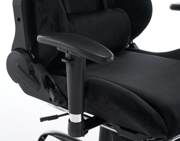 KONDELA Scaun de birou/gaming, negru, ţesătură Velvet, portanţă 150 kg, SALOP