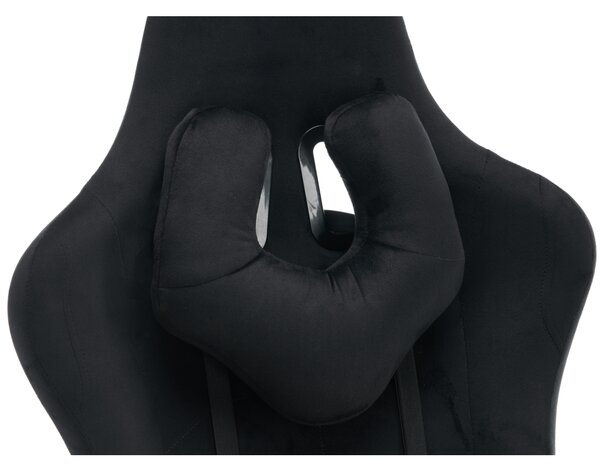 KONDELA Scaun de birou/gaming, negru, ţesătură Velvet, portanţă 150 kg, SALOP