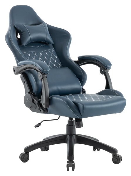 KONDELA Scaun de birou/gaming, albastru, SAMIE