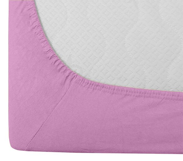 Cearsaf Jersey cu elastic 180 x 200 cm mov deschis