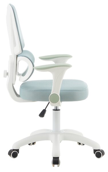KONDELA Scaun rotativ, neomint/alb, LISTER