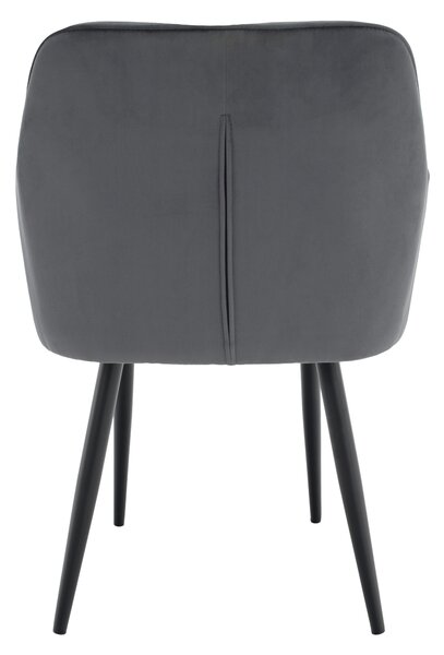 KONDELA Fotoliu de design, material Velvet gri, VERIO