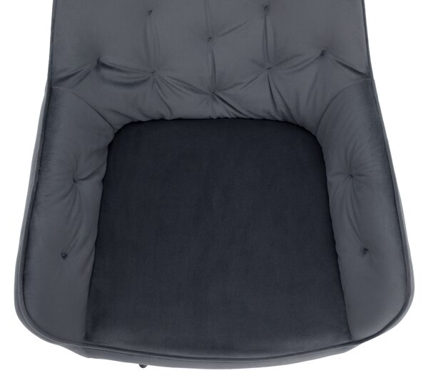 KONDELA Fotoliu de design, material Velvet gri, VERIO