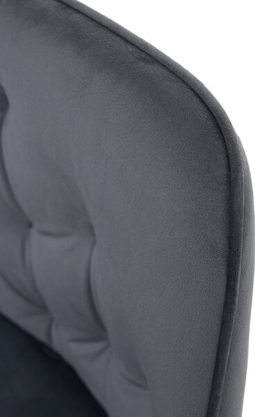KONDELA Fotoliu de design, material Velvet gri, VERIO