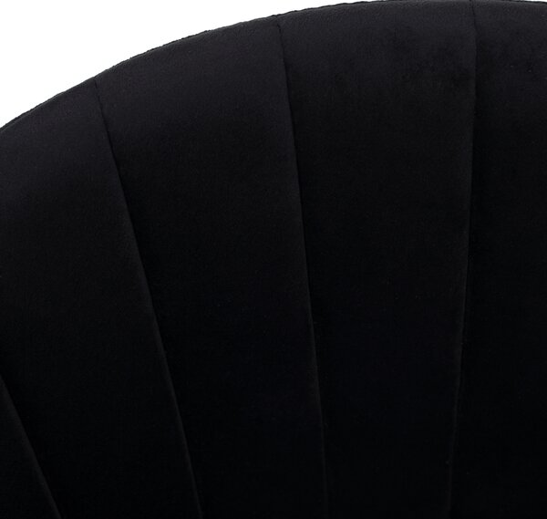 KONDELA Scaun de sufragerie de design, material Velvet negru/gold crom auriu, DASMIN TIP 1