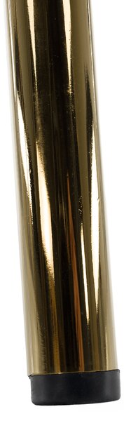 KONDELA Scaun de sufragerie de design, material Velvet negru/gold crom auriu, DASMIN TIP 1