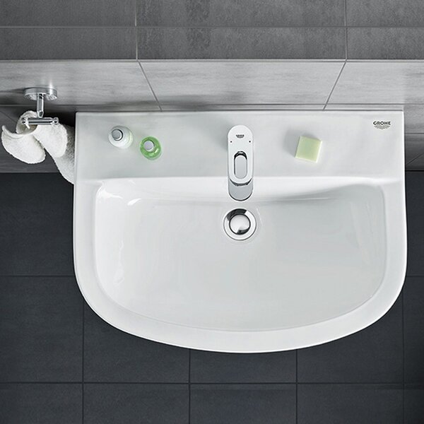 Baterie baie lavoar marimea S Grohe Bauloop,monocomanda, furtune flexibile,crom -23335000